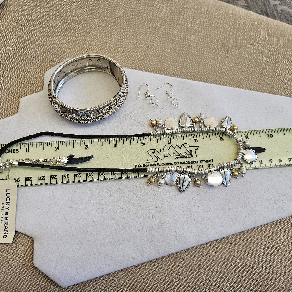 Lucky Brand, Brighton Florencia Cuff, 925 Earrings  SET!!! - Picture 13 of 13